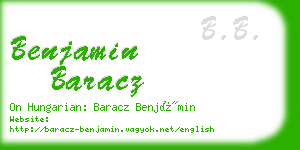 benjamin baracz business card